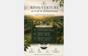 Réouverture du Golf de Bellefontaine !