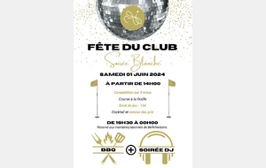 FÊTE DU CLUB : Soirée Blanche !