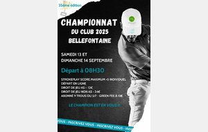 CHAMPIONNAT DU CLUB