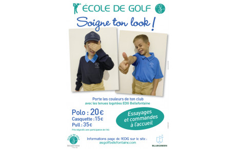 Nouvelle tenue école de golf 
