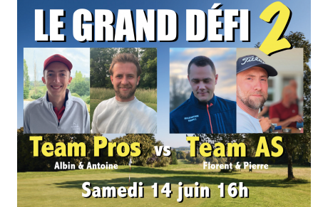 BREAKING NEWS : Retour du grand défi !